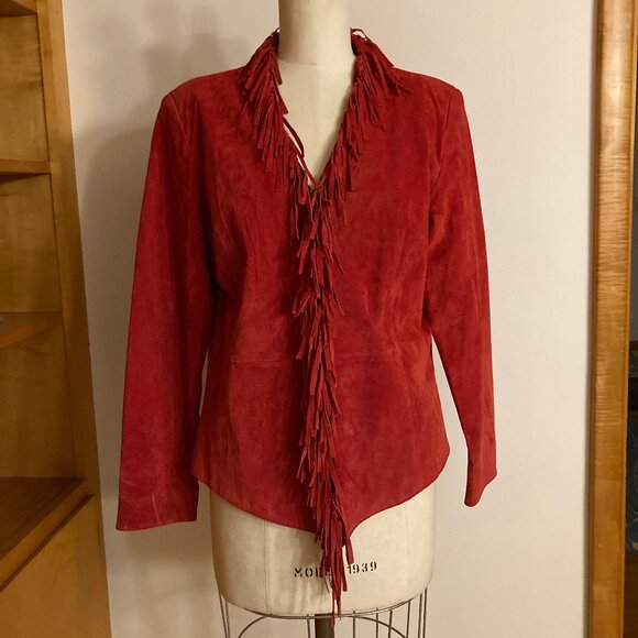 Dialogue Fringe Leather Jacket - Picture 1 of 14